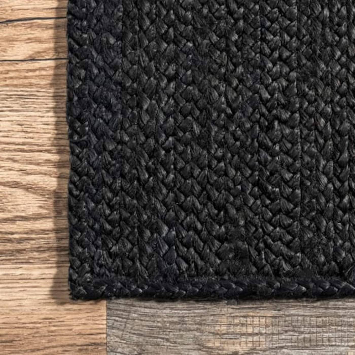 Zwart jute vloerkleed Zwart jute vloerkleed - Afbeelding 5