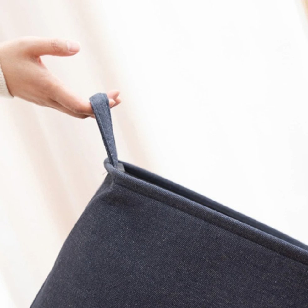 Foldable jute laundry basket - Afbeelding 3