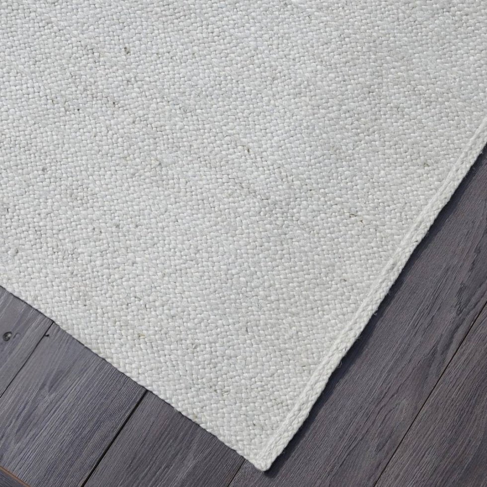 Naturel wit gevlochten jute vloerkleed - Afbeelding 2