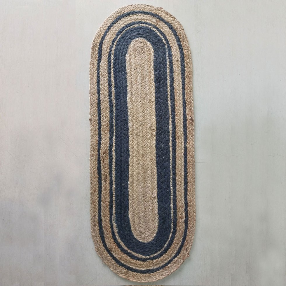 Ovale jute tafelloper en placemats - Afbeelding 3
