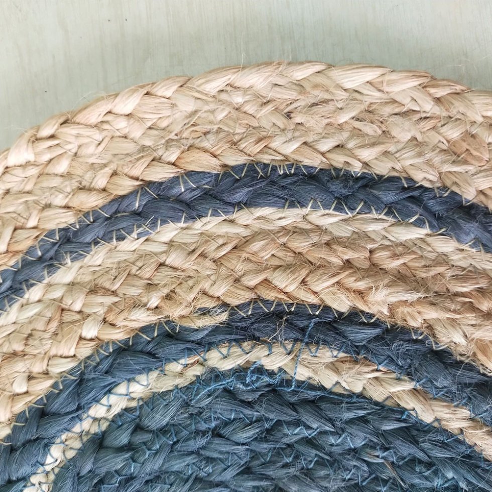 Ovale jute tafelloper en placemats - Afbeelding 4