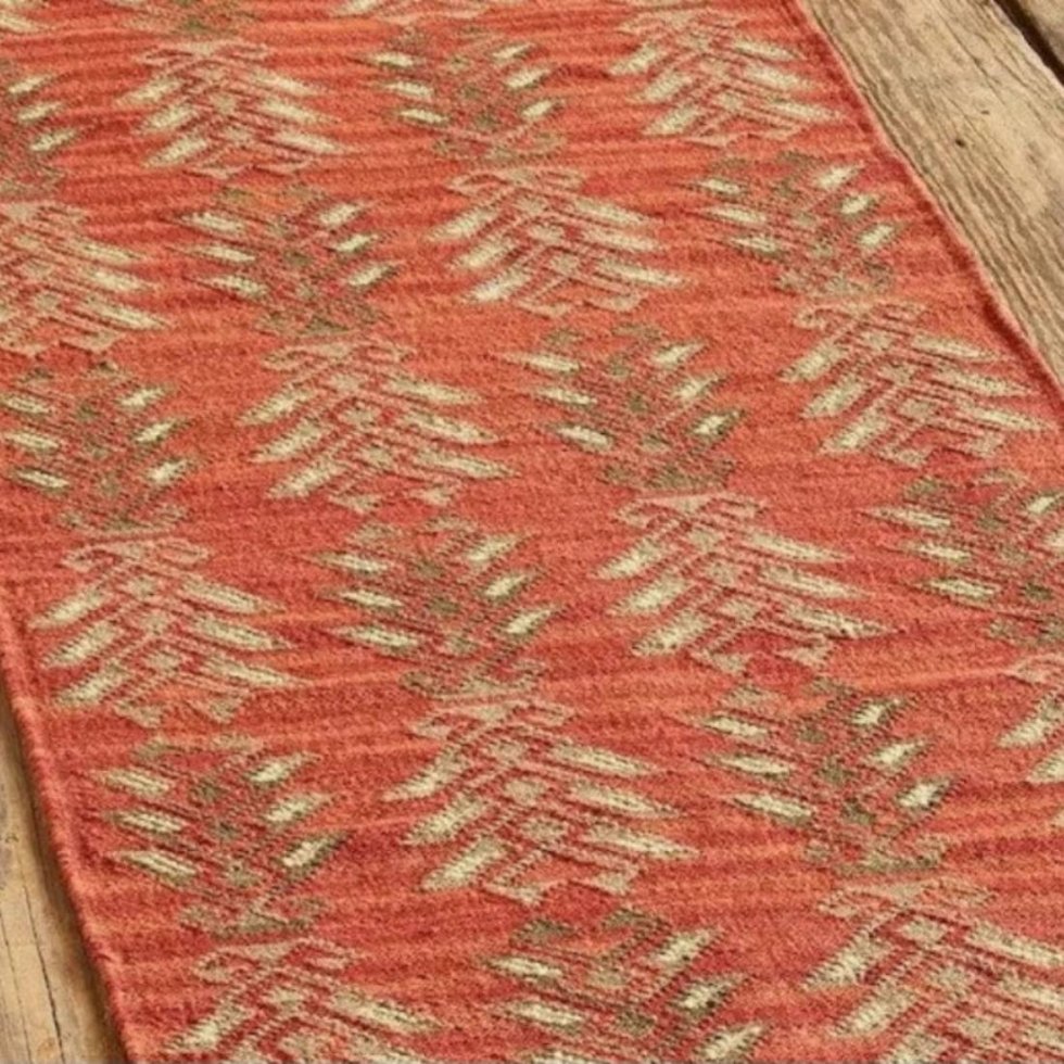 Omkeerbaar tapijt van wol en jute - Afbeelding 2