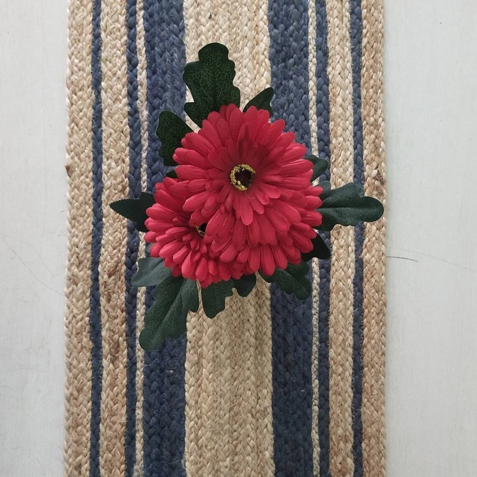 Ronde en ovale jute placemats - Afbeelding 3