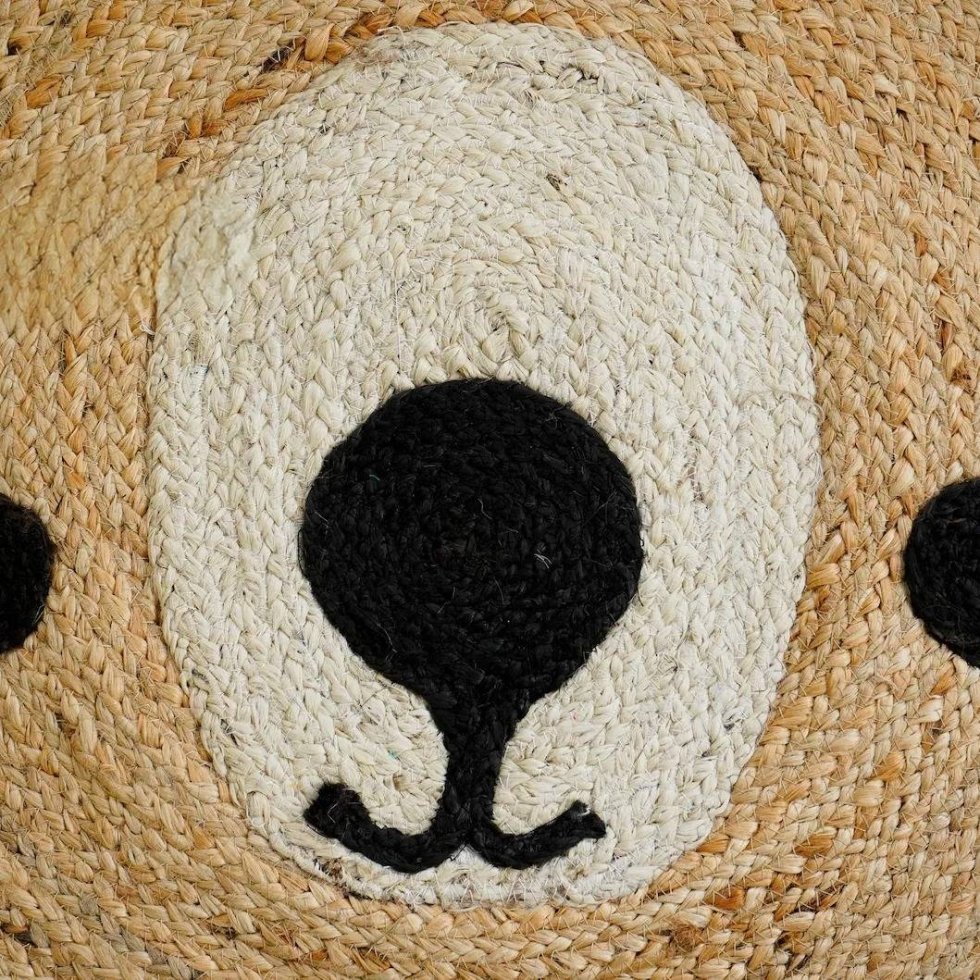 Rond jute vloerkleed kinderkamer - Afbeelding 3