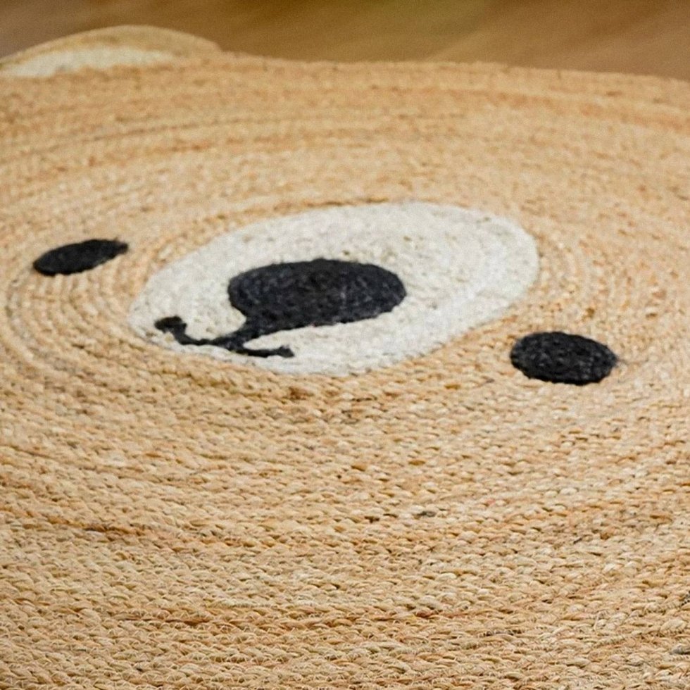 Rond jute vloerkleed kinderkamer - Afbeelding 4