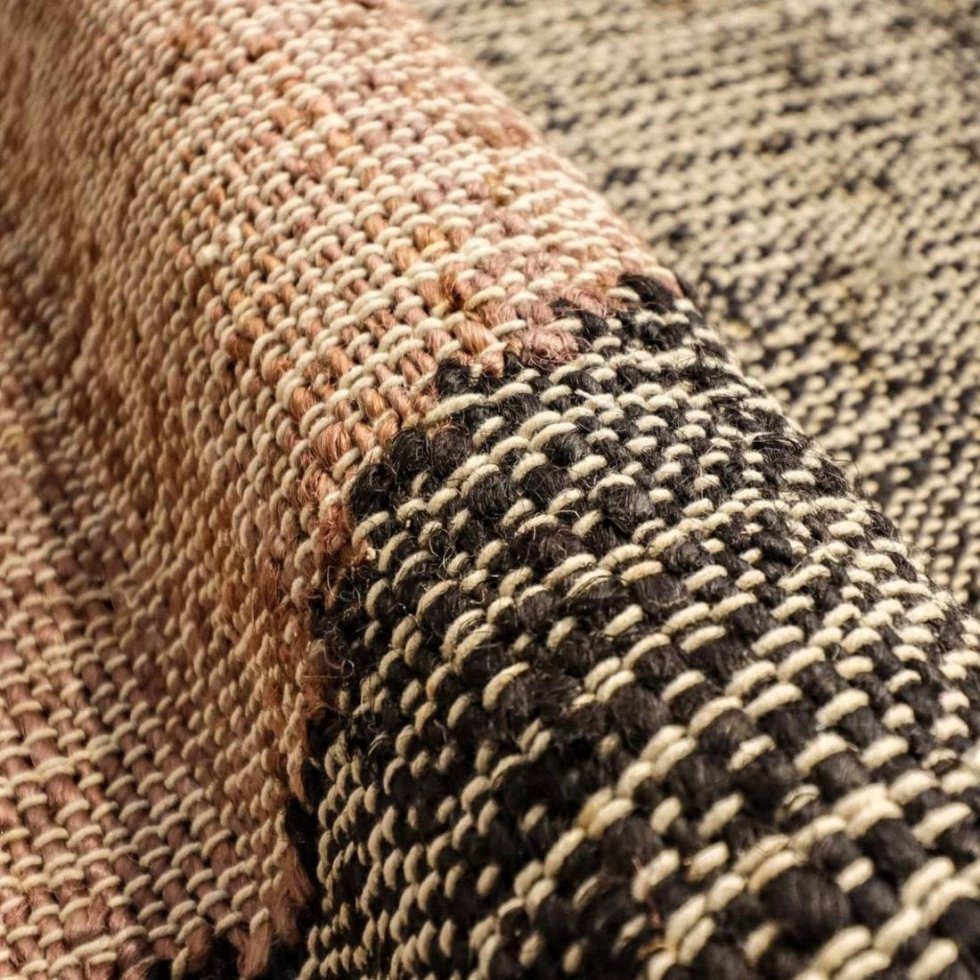 Rustiek modern jute vloerkleed woonkamer - Afbeelding 4
