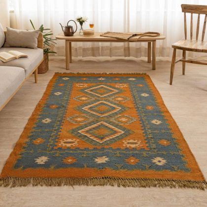 Wool jute rugs