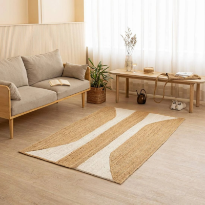 Beige jute rugs