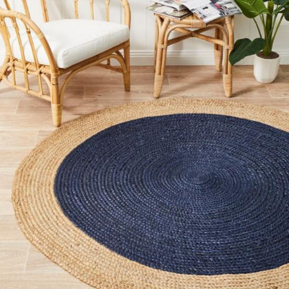 Blue jute rugs