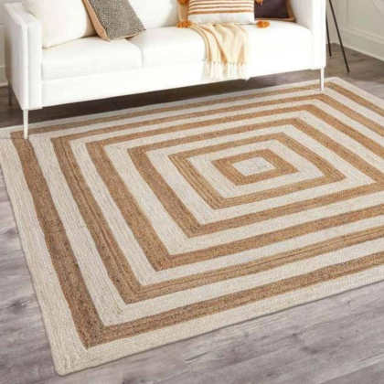 Square jute rugs
