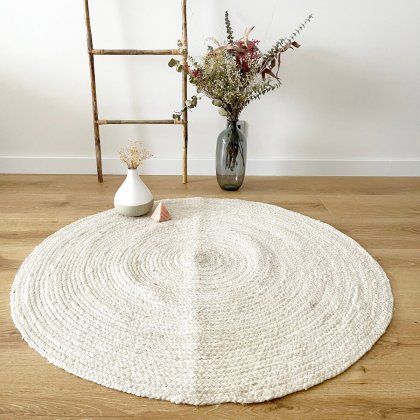 White jute rugs