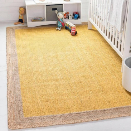 Yellow jute rugs