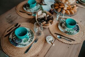 Home jute placemats styling 1